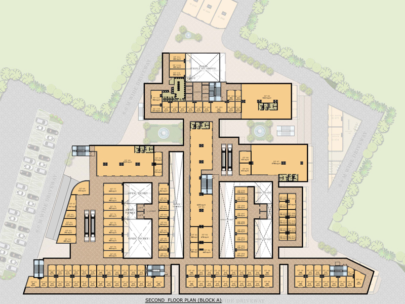 Orris Market City Sector 89 New Gurgaon- Second Floor Plan